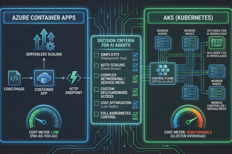 Azure Container Apps vs AKS for AI agents